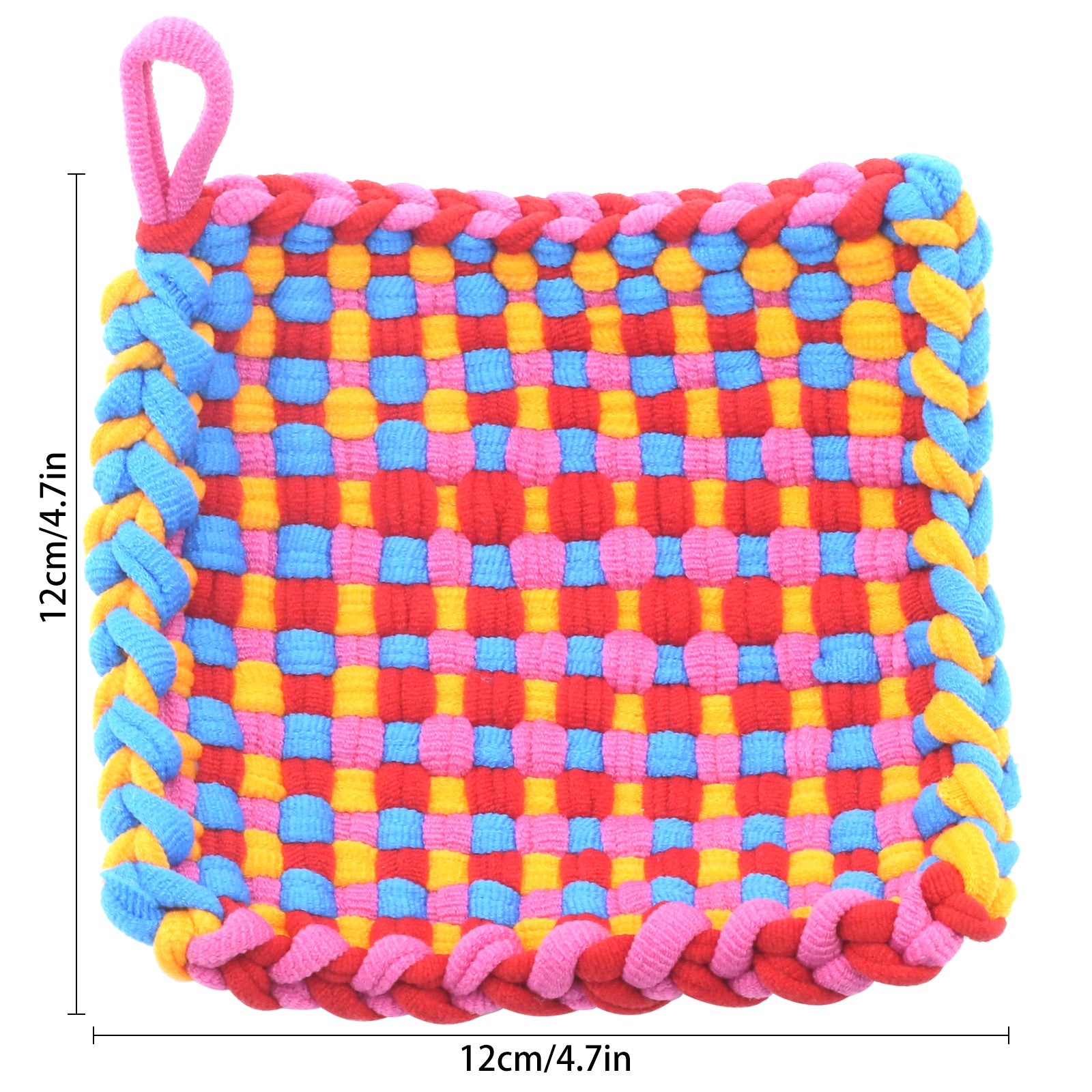 Weaving Loom Kit for Kids, 288Pcs 12 Colors DIY 7.5" Pot Holder Loops Loom Knitting Kits Crafts Gift for Girls 8-12