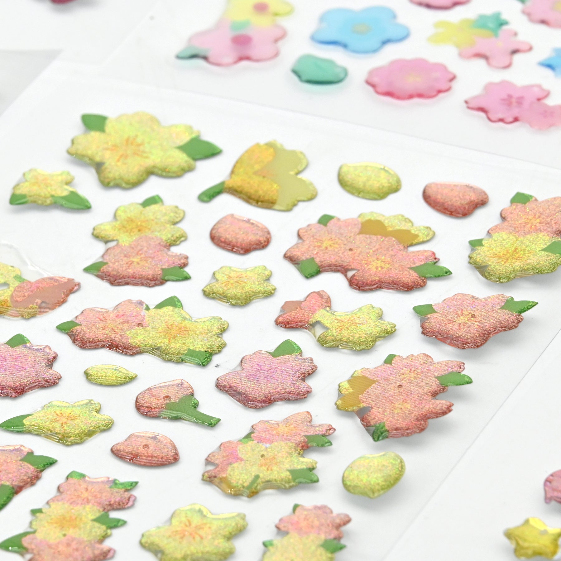 366 PCS Glitter Epoxy Crystal Stickers for Kids – 8 Sheets Sparkly 3D Waterproof Stickers for Crafts, Scrapbooks, Reward Charts, Journals, DIY Decoration & Teacher Classroom Supplies