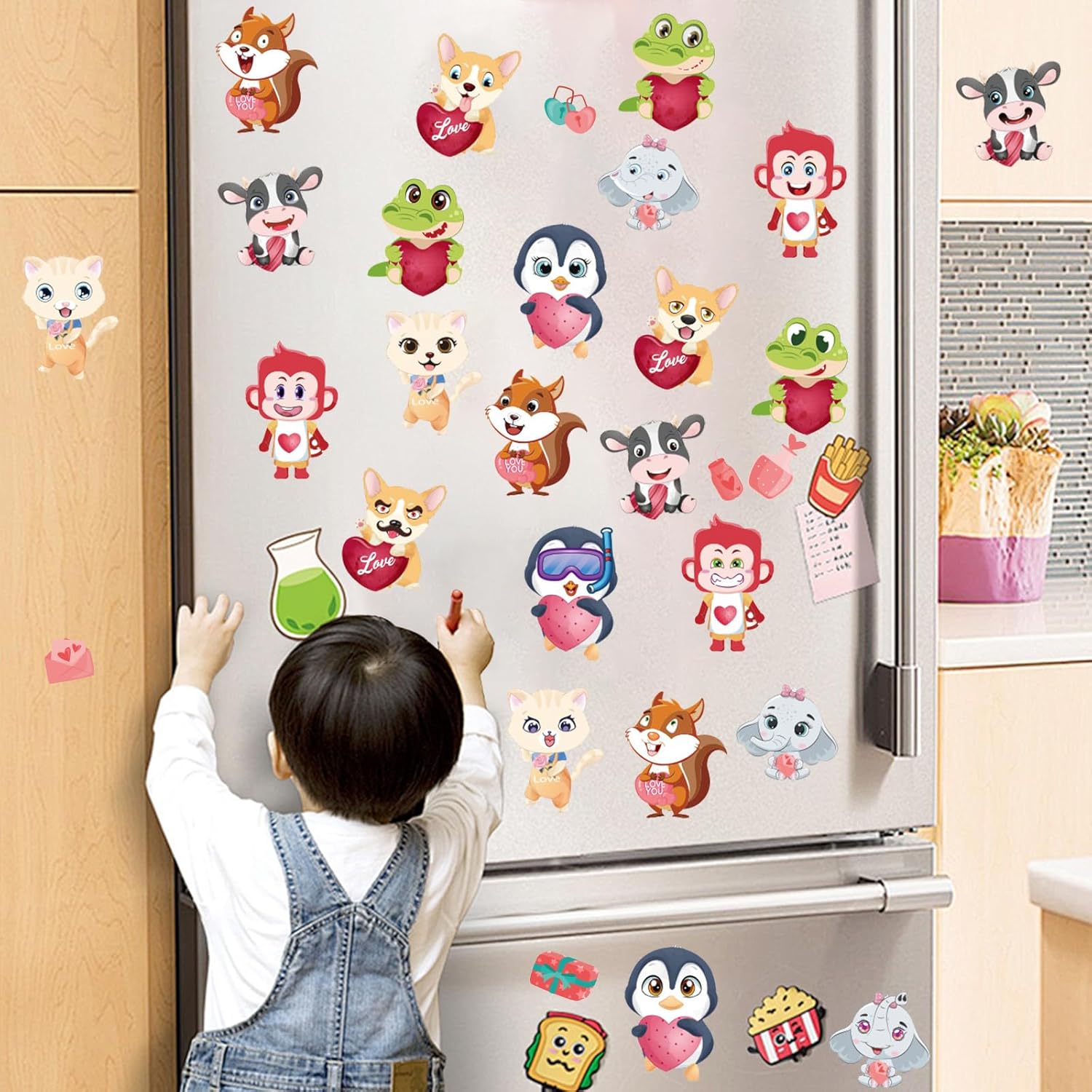 24 Sheets Make a Face Stickers for Kids, Make Your Own Animal Expression Stickers for Toddlers Birthday Party Favors