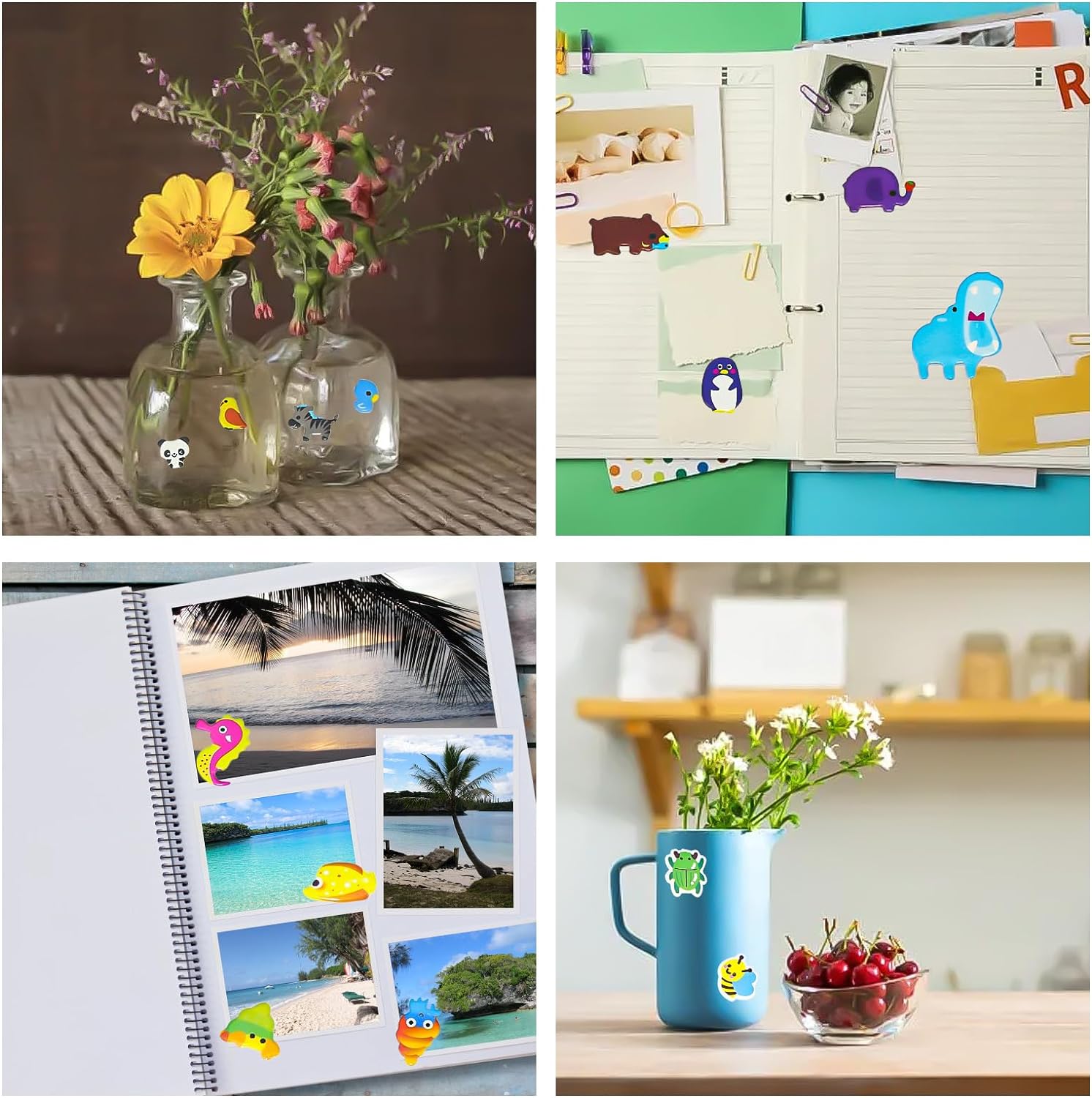 Puffy Stickers for Kids Toddlers, 530+ Party 3D Stickers for Reward, Child Gift Including Mermaids Food Animals