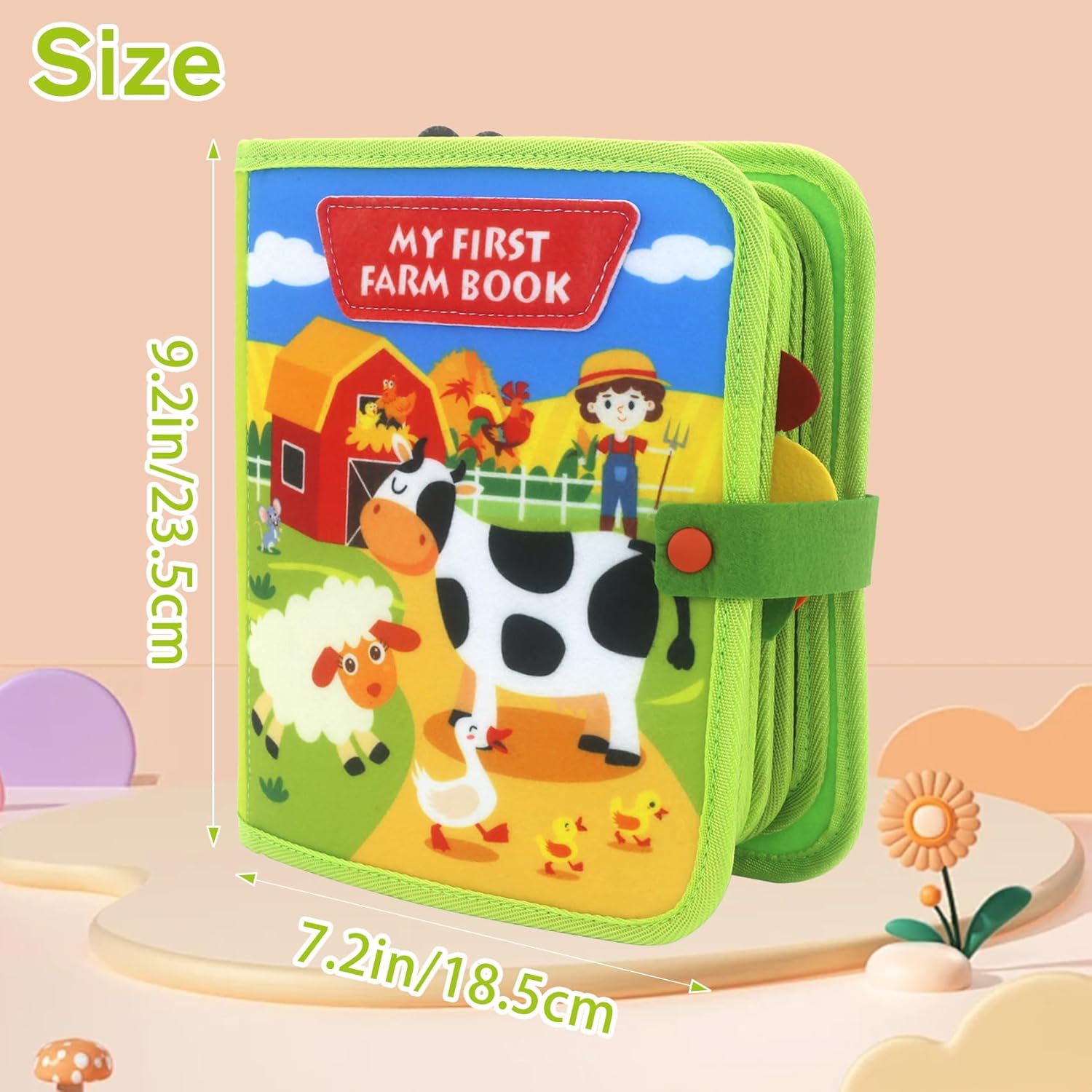 Montessori Toys Busy Board, Meafeng Preschool Educational Toys for 1 2 3 4 Year Old Toddler, Activity Sensory Board Travel Toys