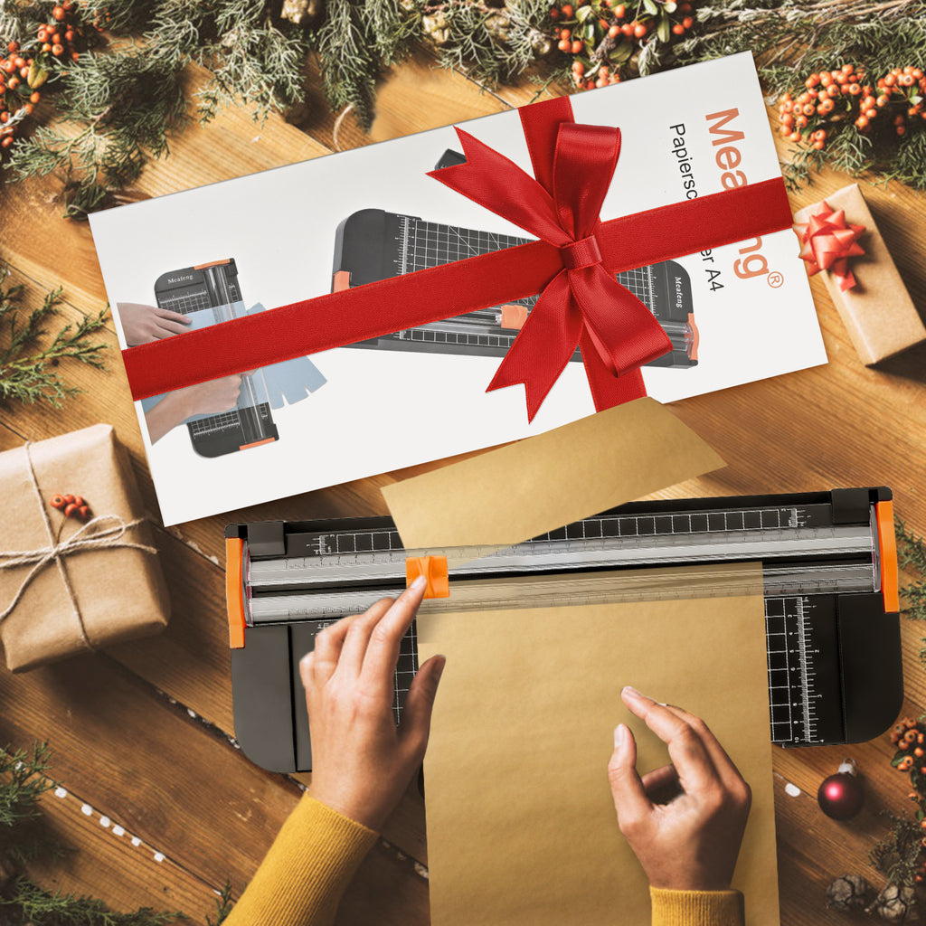 Paper Cutter 12 Inch (30.5 cm), A4 Paper Cutting Machine, Paper Cutter with Automatic Safety Protection and Side Ruler Cutter for Paper, Photos, Craft Project, Label