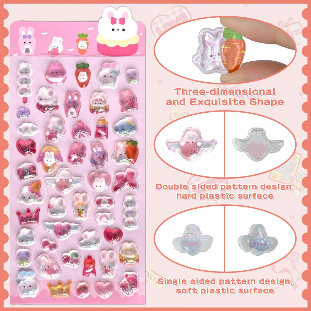 286PCS Resin Charms for Crafts – Assorted Flatback Charms with Ghosts, Rabbits, Pandas, Cats, Penguins & More, Cute Embellishments for Slime, Scrapbooks, Phone Case, Jewelry & DIY Projects