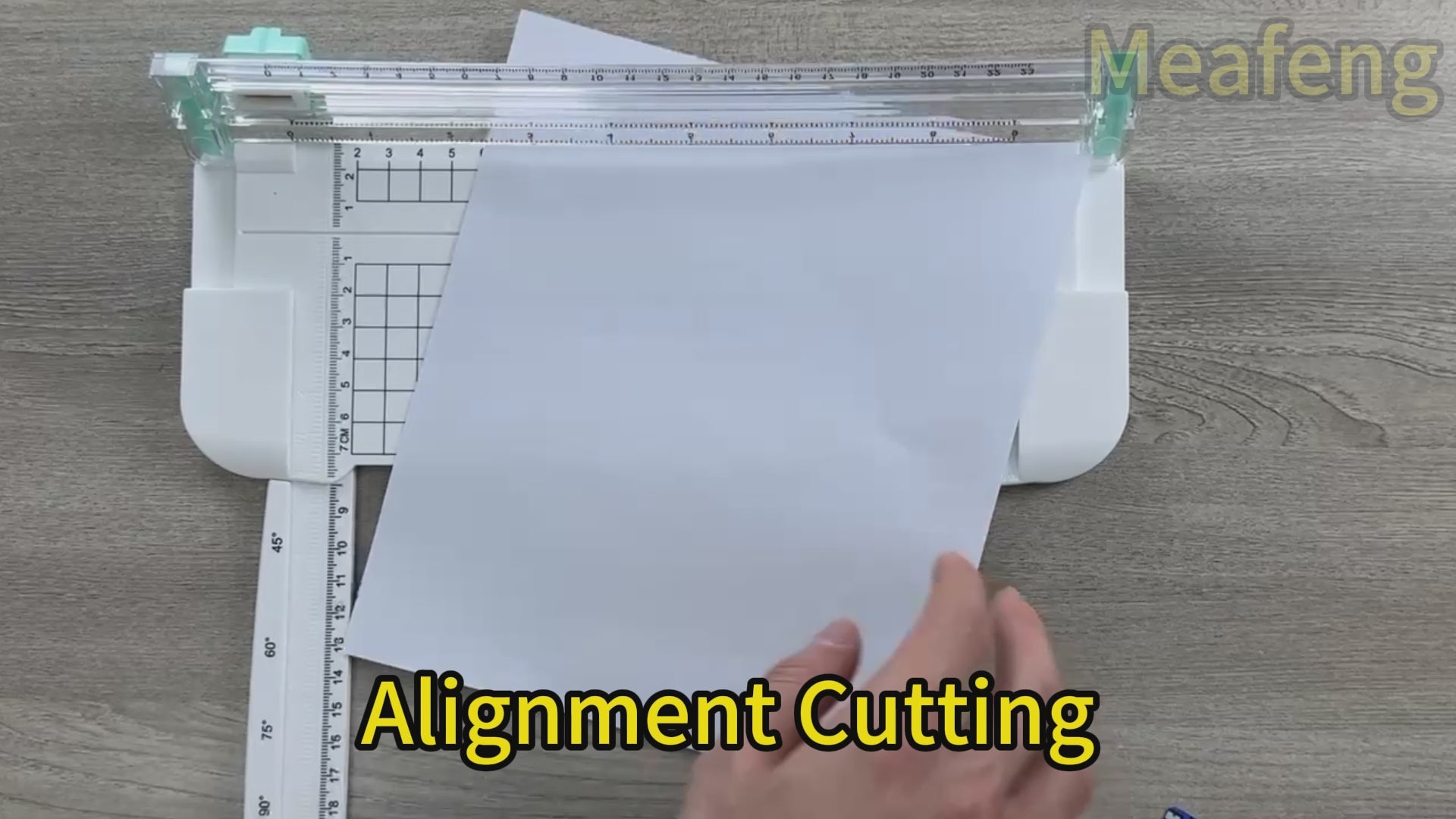 Meafeng Paper Cutter, Paper Cutter A5, Cutting Machine Paper with Automatic Safety Fuse, Paper Cutter for Scrapbooking Paper, Photos, Craft Project, Label