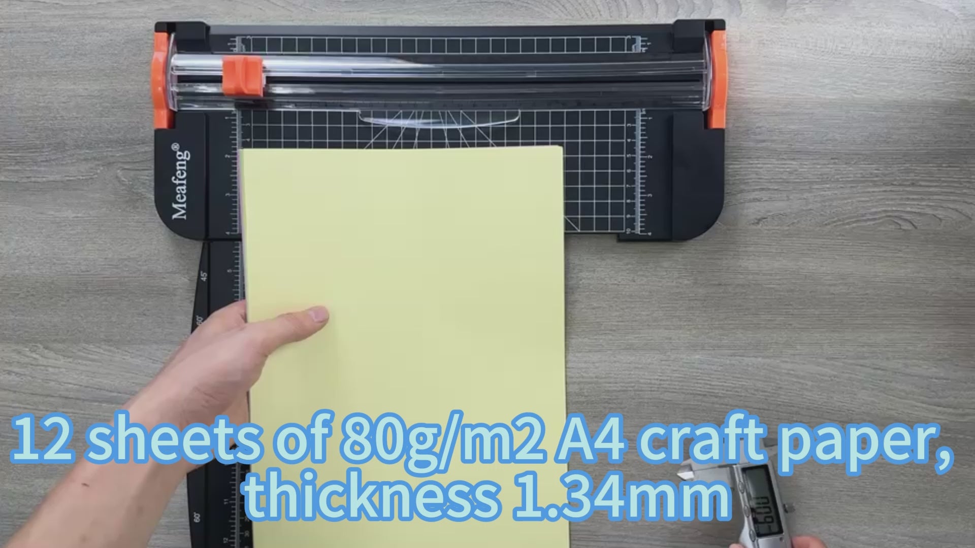 Paper Cutter 12 Inch (30.5 cm), A4 Paper Cutting Machine, Paper Cutter with Automatic Safety Protection and Side Ruler Cutter for Paper, Photos, Craft Project, Label