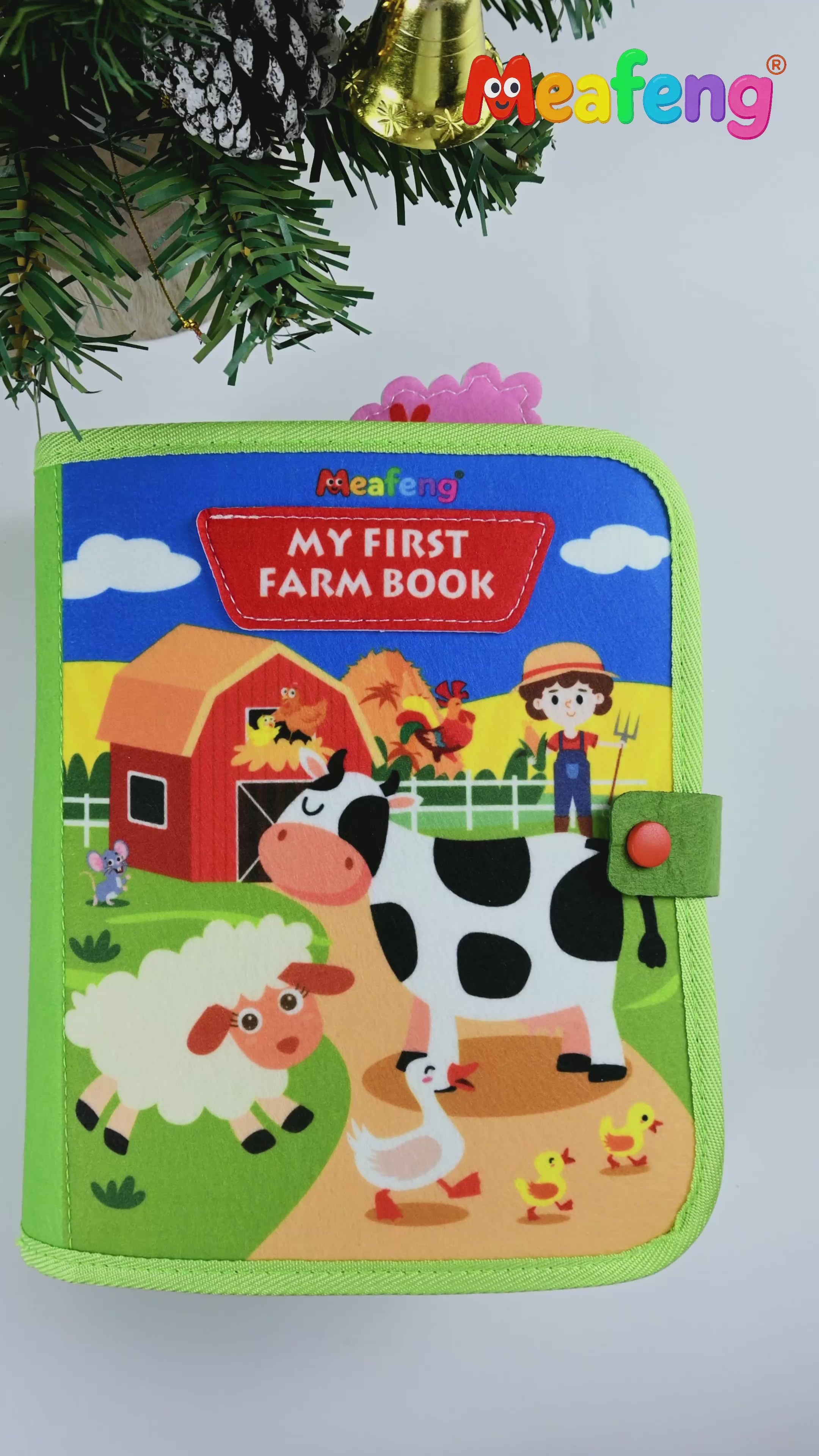 Busy Book for Toddlers 1-3 – Montessori Toys Busy Board for 1 2 3 Year Old Boys Girls, Preschool Educational Travel Quiet Activity Book with Life Skills, Sorting, Matching, and Cognitive Games